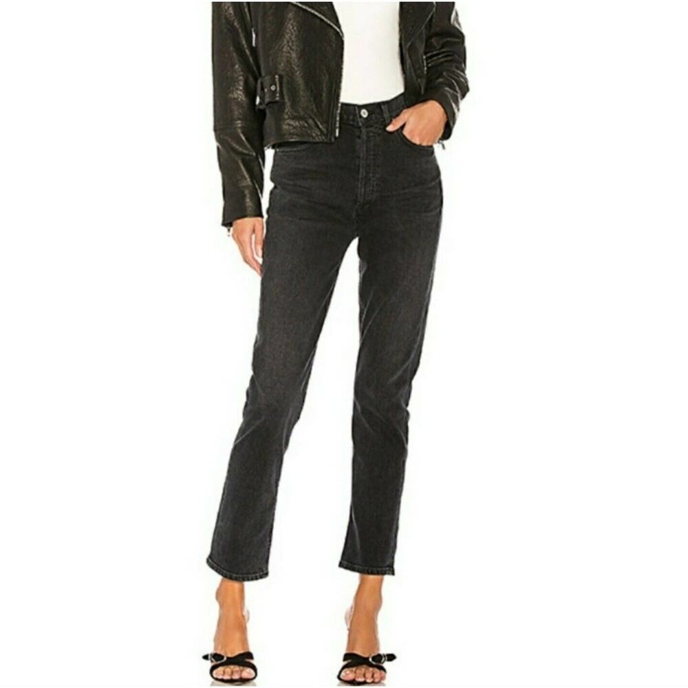 CITIZENS OF HUMANITY Premium Vintage Charlotte High Rise Straight In Oblivion 25